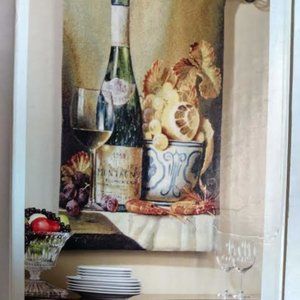 Wine Bottle Tapestry Wall Hanging 31" x 39" JCPenn